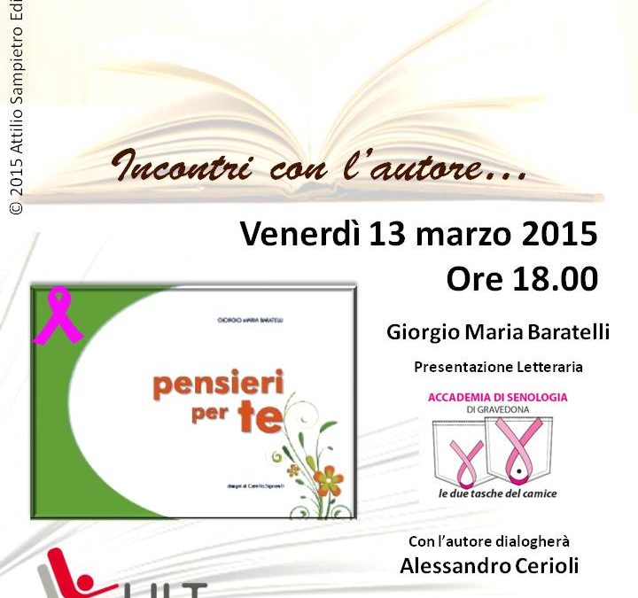 Presentazione letteraria: Pensieri per Te e Bucaneve