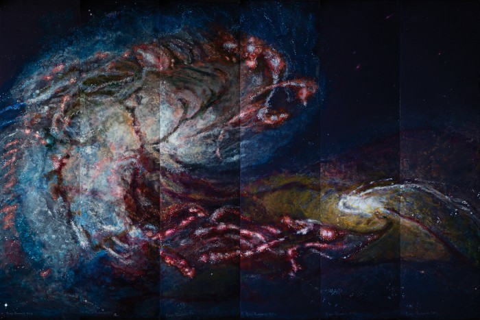 Giorgio Tardonato's paintings between art and astronomy