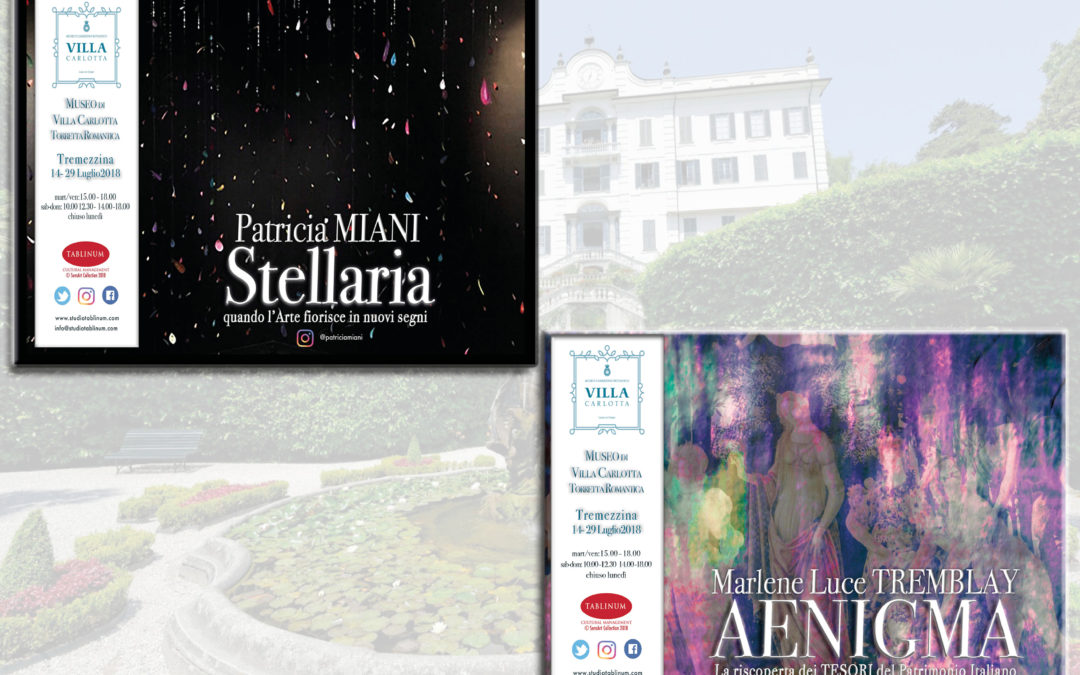 #SensArt a VILLA CARLOTTA con Marlene Luce Tremblay e Patricia Miani ( dal 14 al 29 luglio 2018)